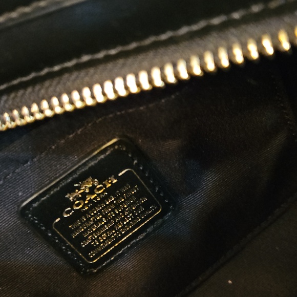 Coach Blake Crossbody Bag Metallic Snake Embossed Bronze Leather Gold Hdwr NWT - Picture 10 of 16